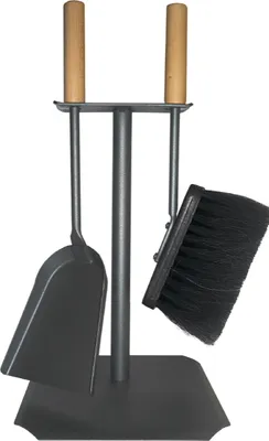 Produktbild von KAMINBESTECK 2-TLG, SCHWARZ, Griff schwarz