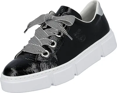 Produktbild von Rieker Damen Plateau Sneaker Schwarz