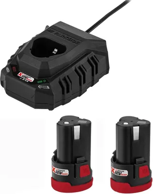 Produktbild von Parkside 2 x Akku 2.0 Ah PAPK 12 + Ladegerät  für X-12-V Team Serie