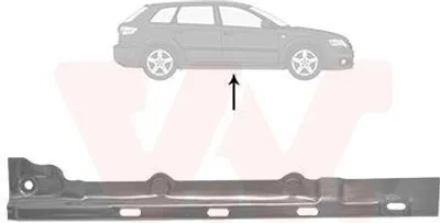 Produktbild von VAN WEZEL 5894108 Schweller Reparaturblech Einstiegblech Rechts für VW Golf V Schrägheck (1K1) TOURAN (1T1, 1T2) GOLF PLUS (5M1, 521) Caddy III Kombi