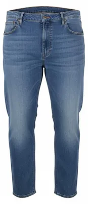 Imagen del producto de Lee Luke Vaqueros de hombre con corte cónico y corte slim desgastados con bigotes azules