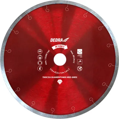 Produktbild von Diamantový Kotúč Slim Na Zasklievanie, Gres Dedra H1067 Hrd Gres 250X25,4Mm