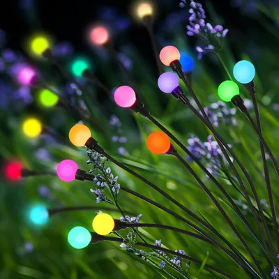 Productafbeelding van Zonneverlichting Buiten Tuin, 20 LED Vuurvlieg Buiten Tuinverlichting, Waterdicht