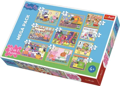 Zdjęcie produktu dla Puzzle 10W1 Swinka Peppa Z Przyjaciolmi 90358