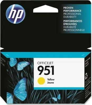 Produktbild von HP 951 Gelb Original Tintenpatrone, Standardertrag, Gelb, Tinte auf Pigmentbasis, 8 ml, 1 Stück(e), Einzelpackung