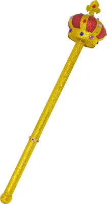 Produktbild von Goldenes Königszepter mit Glitter