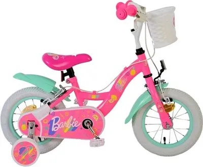 Produktbild von Barbie Kinderfahrrad - Mädchen - 12 Zoll - Rosa - Zwei Handbremsen