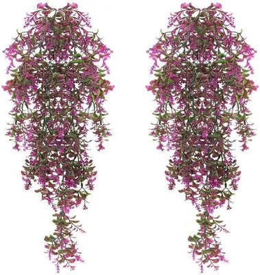 Immagine prodotto di Piante artificiali, 70 cm, viola, plastica, pianta sospesa