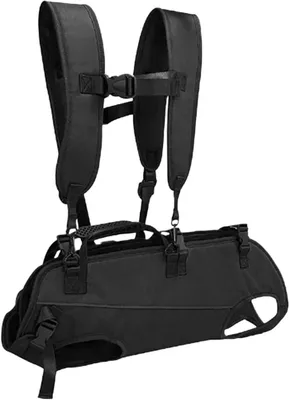Image de Sac de transport pour chiens - Sac de transport pour animaux de compagnie - Voyage avec chiens - Ventilation en mesh respirant - Taille M - Noir