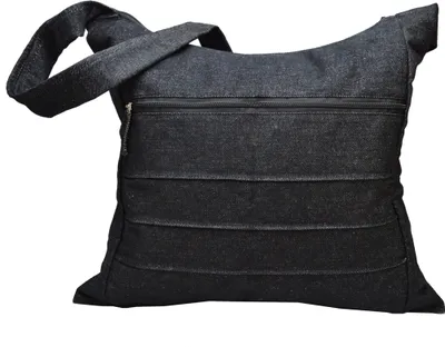 Produktbild von flevado Indische Yogi Handtasche Jeansoptik Freizeittasche mit langen Träger
