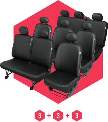 Immagine prodotto di Coprisedili per VW T5 (03-15) 9 posti SET coprisedili auto slipcovers