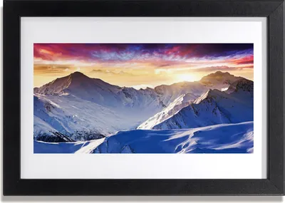 Produktbild von Bild 30x20 MDF-Rahmen Wandkunst Schneeberglandschaft