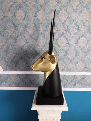 Obrázok produktu pre Dizajn Egyptský býk Postava Socha Sochy Dekorácie 80 cm