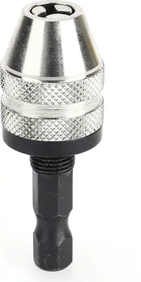 Image de adaptateur pour mandrin de perçage 1/4" 0.3~3.6mm à changement rapide et sans clé Adaptateur pour queue hexagonale