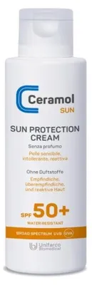 Produktbild von Sonnenschutzcreme mit hohem Schutzfaktor (SPF 50+) und Ceramid, 200 ml