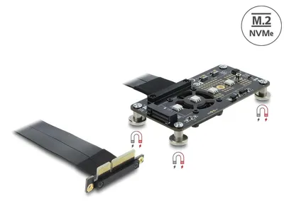 Productafbeelding van Delock PCI Express 3.0 x4 > M.2 Key M adapter, 10 cm