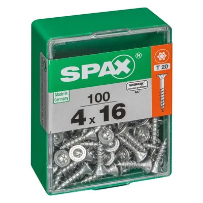 Produktbild von Spax Universalschrauben 4.0 x 16 mm TX 20 Senkkopf - 100 Stk.