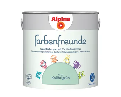 Produktbild von Alpina Farbenfreunde Nr. 07 Kolibrigrün 2,5 Liter matt