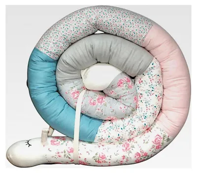 Produktbild von Bettschnecke/Bettschlange XXL (Motiv Birds) Länge 250cm - personalisierbar - Seitenschläferkissen