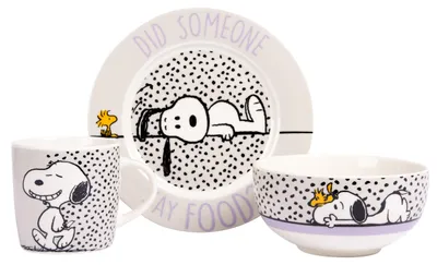Image de Set de petit déjeuner Peanuts (assiette, bol, tasse)
