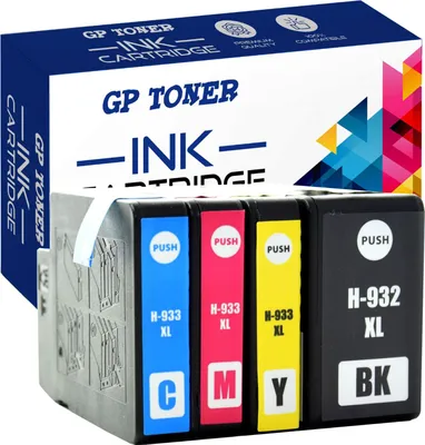 A product shot of ink cartridges and their packaging.