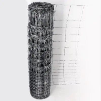 Produktbild von 50m Wildzaun Forstzaun Knotengeflecht 160/15/15+ Z-Profil Zaunpfosten