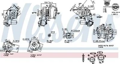 Produktbild von Turbolader NISSENS 93770 für TOYOTA LAND CRUISER (VDJ20, UZJ20)