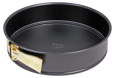 Produktbild von Dr. Oetker Springform Ø 28 cm, Kuchenform mit Flachboden, runde Backform aus Stahl mit Antihaftbeschichtung (Farbe: schwarz)
