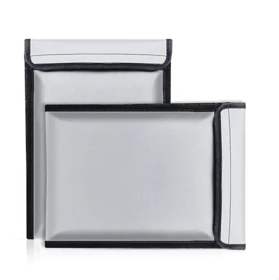 Imagen del producto de Documentos ignífugos e impermeables, 2 unidades, 34 x 24 cm, para documentos importantes