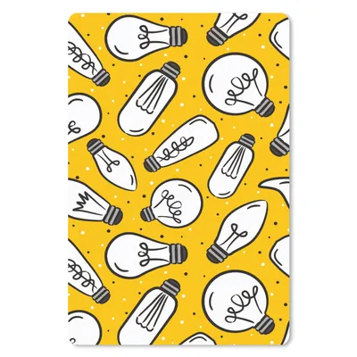 Produktbild von MuchoWow® Mauspad Mousepad Cartoon - Lampen - Muster 18x27 cm - Mousepads - Maus Mat - Pad - Mausunterlage