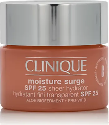 Produktbild von Clinique Moisture Surge SPF 25 Sheer Hydrator, Frauen, 50 ml, Creme, Jeder Hauttyp, Anti-Mitesser, Anti-Reizung, Feuchtigkeitsspendend, Schutz, Topf