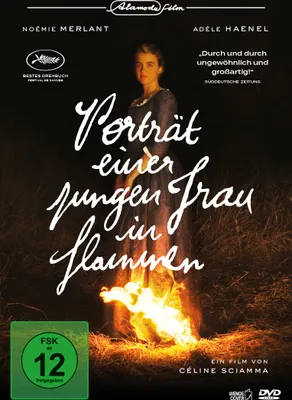 Produktbild von Porträt einer jungen Frau in Flammen