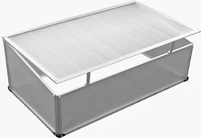 Produktbild von Frühbeet mit und ohne Doppeldach Gewächshaus Treibhaus Aluminium