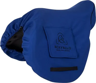 Produktbild von Acavallo Fleece-satteldecke Blau  Blau One Size