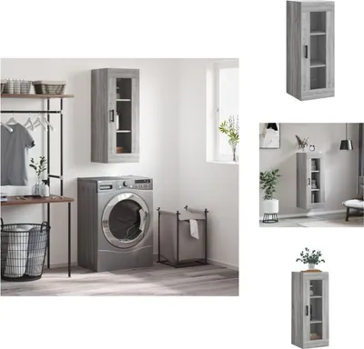 Produktbild von vidaXL Wandschrank Grau Sonoma 34,5x34x90 cm -  Sideboards