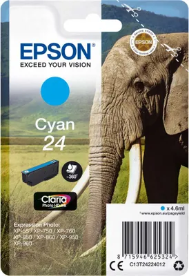 Produktbild von Epson Tintenpatrone cyan Claria Photo HD T 242     T 2422
