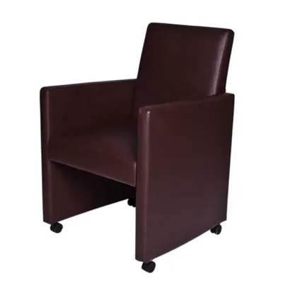 Produktbild von vidaXL Esszimmerstühle 2 Stk. Braun Kunstleder