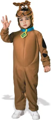 Produktbild von Scooby-Doo Kostüm mit Kapuzenmaske, Gr. 86/92 - 116/122, Größe:86/92