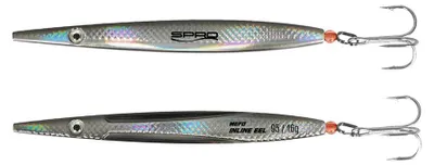 Produktbild von Spro Mefo Inline Eel Herring 95 16G - Meerforellenblinker, Gewicht:24g, Länge:12cm, Farbe:Silver