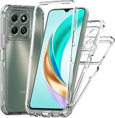 Produktbild von LaimTop Handyhülle, transparent, stoßfest, Hybrid aus TPU und PC, für Honor X6b, ohne Displayschutzfolie