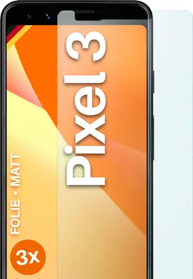 Produktbild von moex® 3x Schutzfolie kompatibel mit Google Pixel 3 - Displayschutzfolie Anti Reflex Folie, Matt