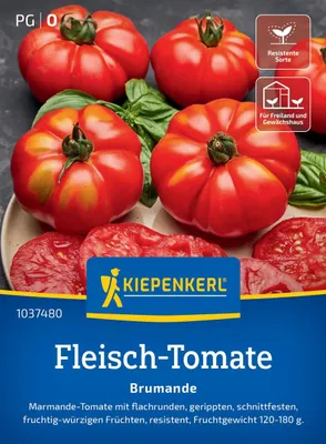 Produktbild von Kiepenkerl Fleisch-Tomatensamen Brumande F1 Solanum lycopersicum 7 Pflanzen