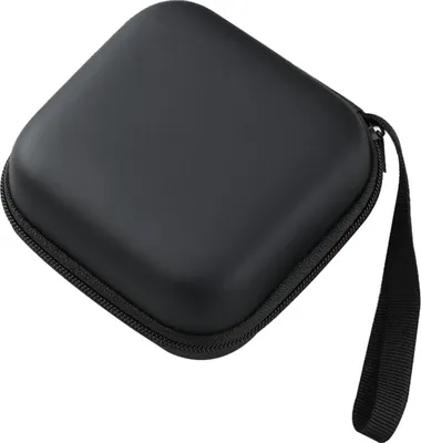 Produktbild von Tragbare Aufbewahrungsbox (10 x 10 x 4 cm) für Datenkabel, Kopfhörer, USB-Sticks oder Speicherkarten