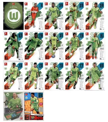 Produktbild von Topps Match Attax - 2021/22 - Mannschaftspaket - VfL Wolfsburg
