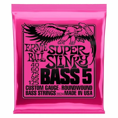 Produktbild von Ernie Ball Super Slinky 5-Saiter Bass, Nickel Wound 40-125 (2824)