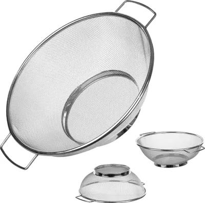 Produktbild von KADAX Sieb Seiher Sieb 21,5 cm Küchensieb Edelstahl für Gemüse