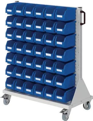 Produktbild von Rollwagen RasterMobil H1230xB1000xT500mm lichtgrau KastenxGr.42xGr.6