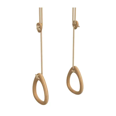 Immagine prodotto di Set di anelli ginnici Lillagunga "Rings", naturale, 2,0-2,8 m