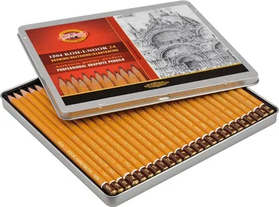 Produktbild von Graphitstifte 24er Set  Gradation 8B - 10H im Metalletui