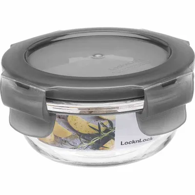 Obrázek produktu pro LocknLock sklo do trouby 130 ml Ø 100 x 50 mm, barva víčka šedá LLG812G